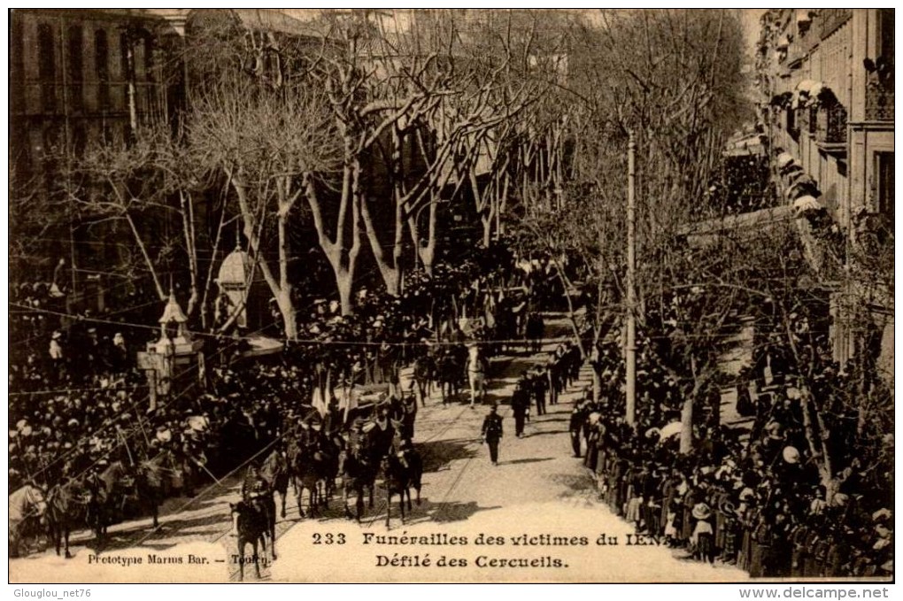 FUNERAILLES DES VICTIMES DU IENA.....CPA ANIMEE - Funerali