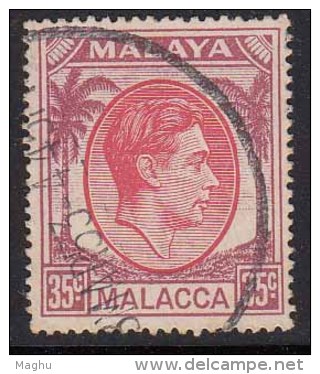 35c Malacca Used 1949,  King George VI Definitives, Malaya - Malacca