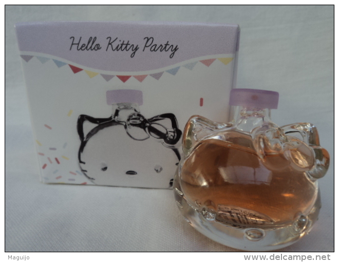 HELLO KITTY PARTY "JUS DE POIRE " MINI EDT  5 ML  VOIR & LIRE !! - Miniatures Femmes (avec Boite)