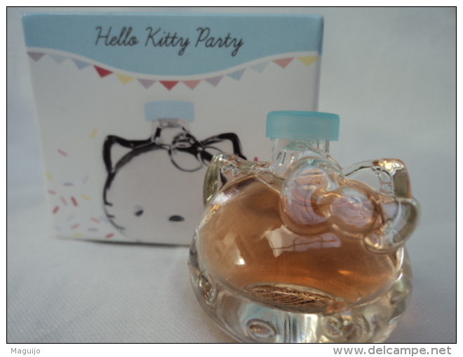 HELLO KITTY PARTY "BRIN D´ HERBE  " MINI EDT  5 ML  VOIR & LIRE !! - Miniaturas Mujer (en Caja)