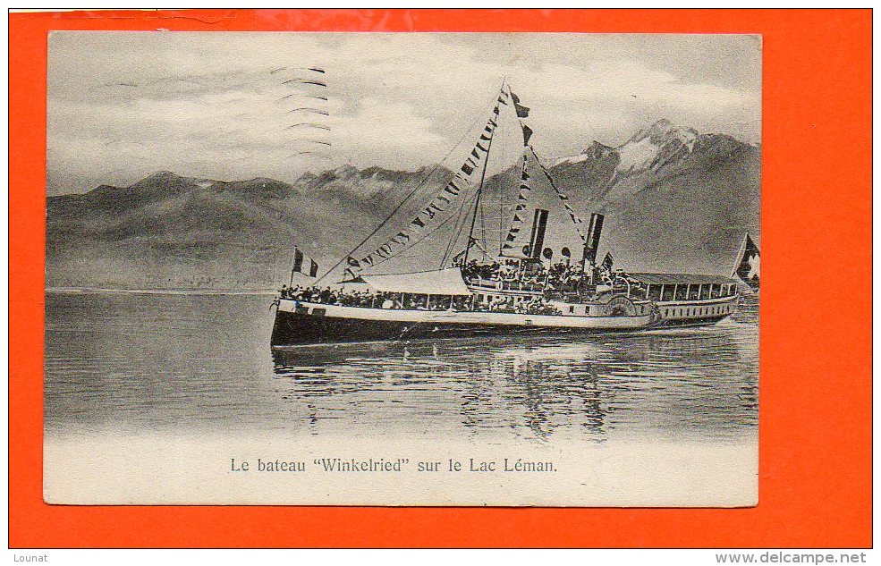 Bateaux - Le Bateau "Winkelried "sur Le Lac Léman - Steamers