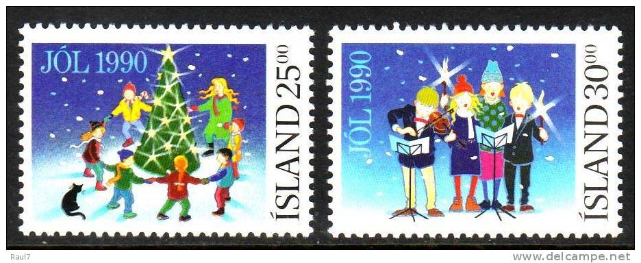 ISLANDE 1990 - Noel 1990 - 2v Neuf ** (MNH) - Nuevos