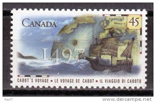 CANADA 1997 - Bateau Voilier Les Voyages De Cabot - 1v Neufs // Mnh - Unused Stamps