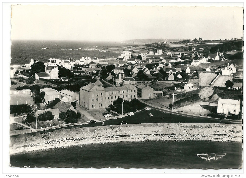 CPSM 29 PRIMEL TREGASTEL  BELLE VUE  AERIENNE HOTEL POUPON - Primel