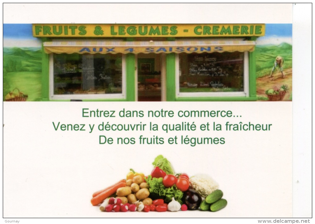 Retournac : Aux Quatres Saisons (fruits Légumes Crèmerie) Commerce épicerie Vache - Retournac