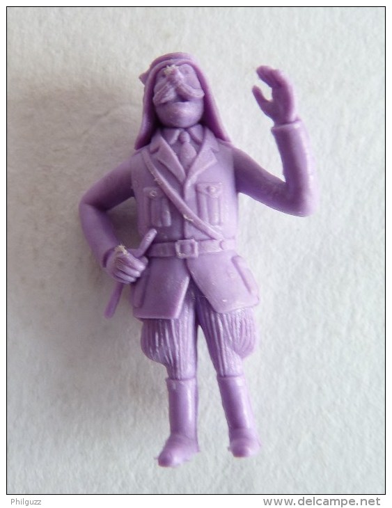 FIGURINE PUBLICITAIRE STENVAL TINTIN 42 Monochrome Violet - Pas Dunkin - Hergé LE COLONEL - Tintin