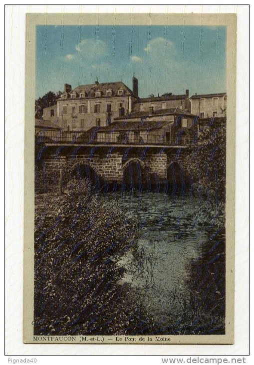 CP , 49 , MONTFAUCON , Le Pont De La Moine - Montfaucon