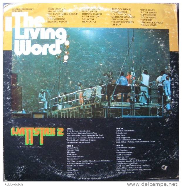 * 2LP *  WATTSTAX 2: THE LIVING WORD - VARIOUS ARTISTS (USA 1973) - Soul - R&B