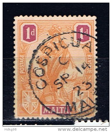 M+ Malta 1922 Mi 84 Allegorische Figur - Malta (...-1964)