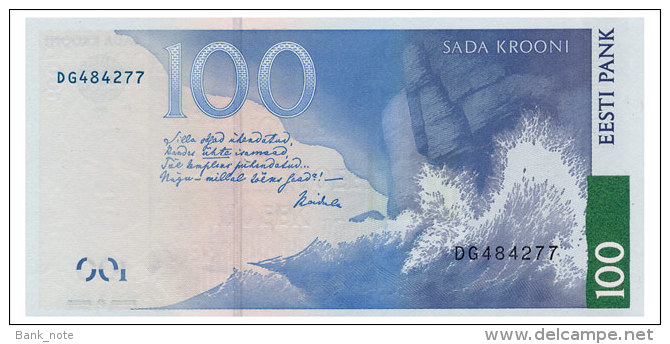 ESTONIA 100 KROONI 2007 Pick 88 Unc - Estonia