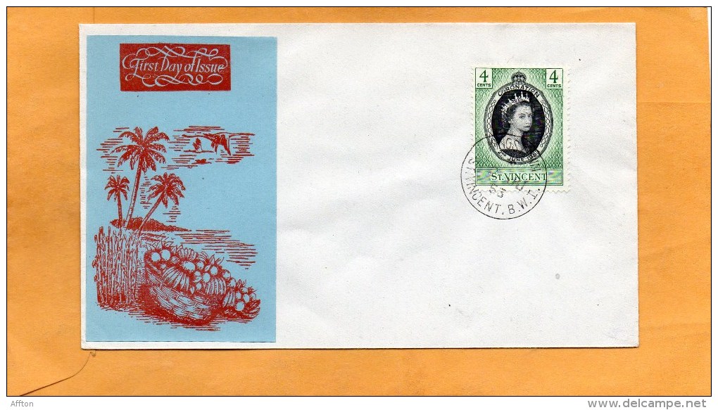 St Vincent 1953 FDC - St.Vincent (...-1979)