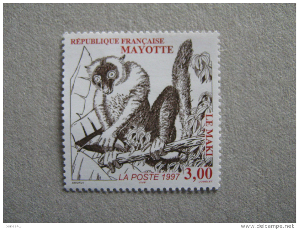 MAYOTTE     P 46   * *    LE  MAKI  FAUNE - Unused Stamps