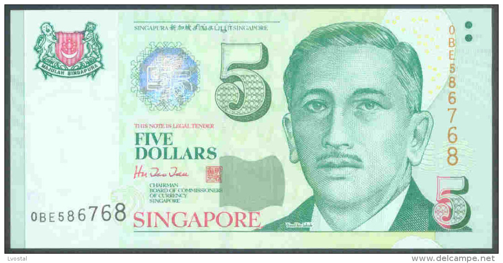 Singapore 5 Dollars N.d. Pick 39  AU - Singapour