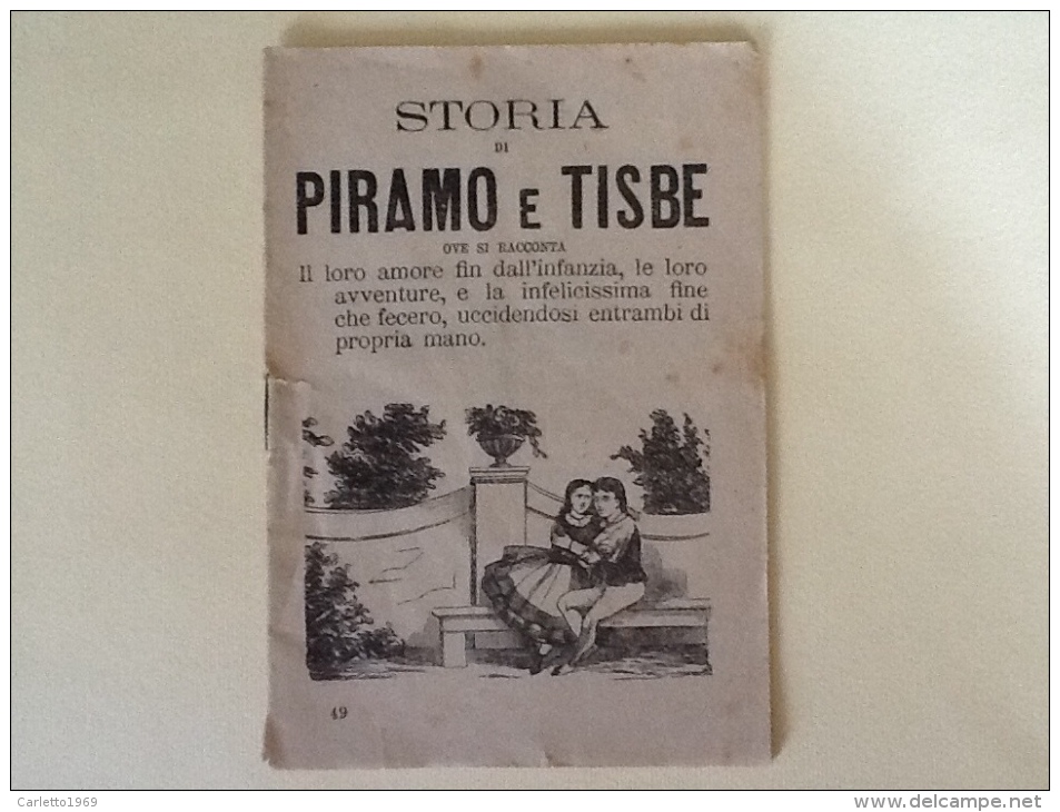 STORIA DI PIRAMO E TISBE DEL 1934 SW - Histoire