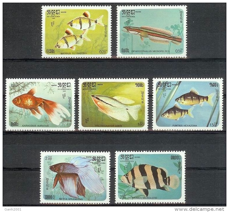 Kampuchea 1985 Campuchea / Fish MNH Fische Peces / C7118   38 - Peces