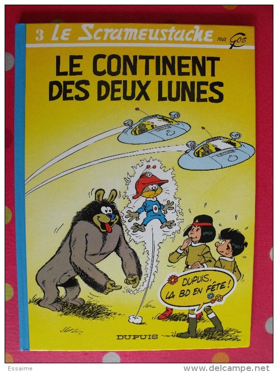 Le Scrameustache. 3- Le Continent Des Deux Lunes. Gos. Dargaud. 1994 - Scrameustache, Le