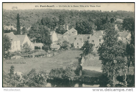 56 PONT SCORFF / Un Coin De La Basse Ville Et Le Vieux Pont / - Pont Scorff