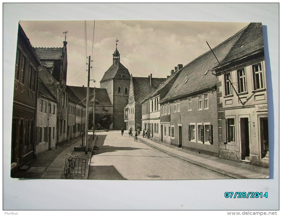 MÜHLBERG  ROSA LUXEMBURG STRASSE ,  OLD POSTCARD, 0 - Mühlberg