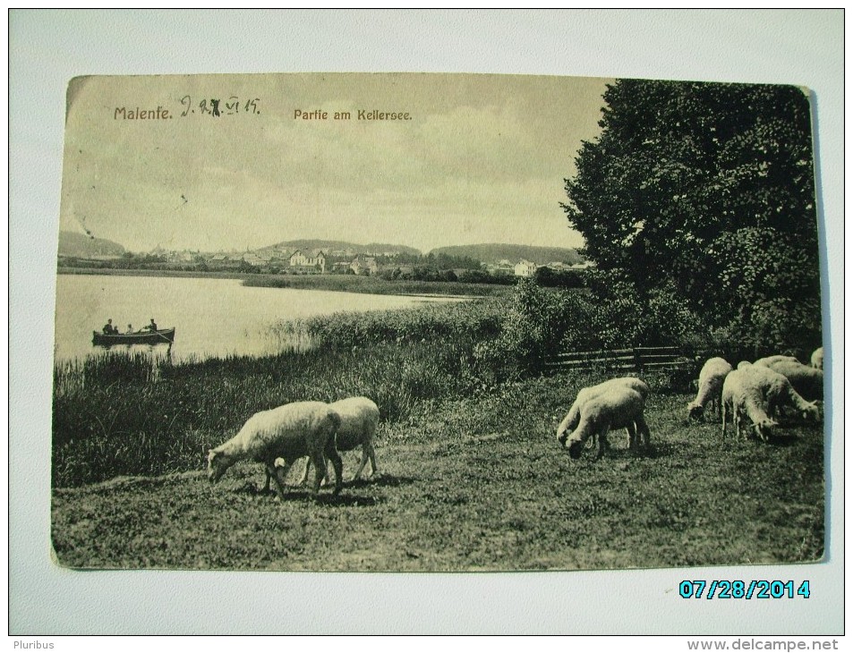 MALENTE PARTIE AM KELLERSEE,  OLD POSTCARD, 0 - Malente-Gremsmuehlen