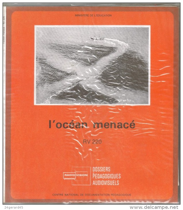 DOSSIER SCOLAIRE MINISTERE EDUC NAT - L´océan Menacé : Livret Noticet 16 P. 16 Diapos + Disque Souple Audio - Lesekarten