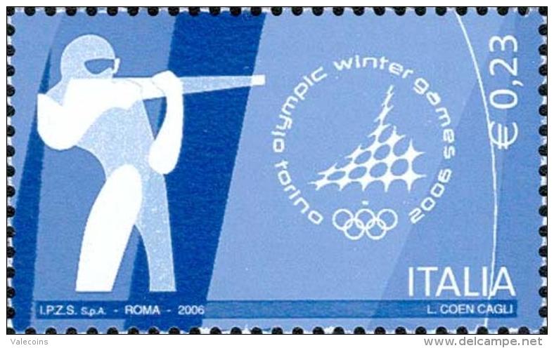 # ITALIA ITALY - 2006 - Torino Winter Olympic Games - Biathlon - Stamp MNH - Invierno 2006: Turín