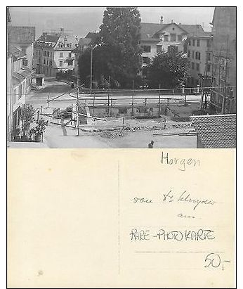 Kt. Zürich - Horgen Gebäude Im Bau RARE PHOTOKARTE (S-L XX209) - Non Classés