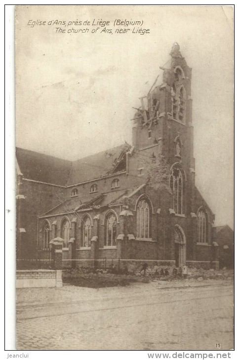 --EGLISE D'ANS PRES DE LIEGE--ECRITE AU VERSO-- - Ans