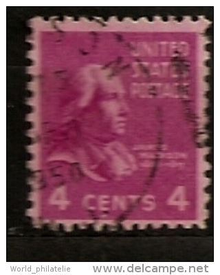 Etats-Unis D´Amérique USA 1938 N° 373 O Courant, James Madison, Président, Constitution - Used Stamps