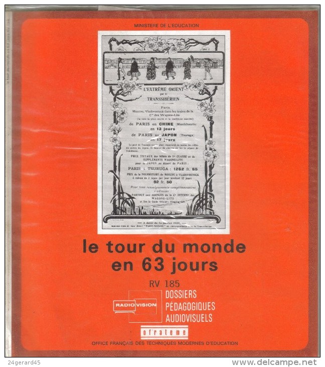 DOSSIER SCOLAIRE MINISTERE EDUC NAT - Le Tour Dumonde En 63 Jours : Livret  12 P. 16 Diapos - Fichas Didácticas