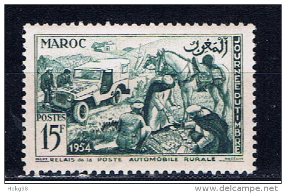MA+ Marokko 1954 Mi 372 Mnh Postreiter - Unused Stamps