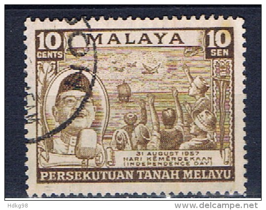 MAL+ Malaya 1957 Mi 5 Unabhängigkeit - Federated Malay States