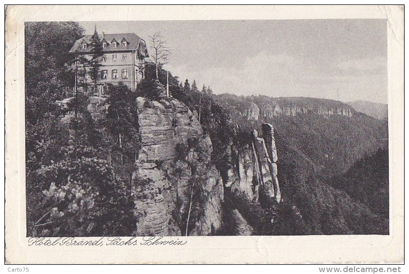 Allemagne -  Sächs Schweiz / Hotel Brand  / Postmarked  Hohstein 1930 - Hohenstein-Ernstthal