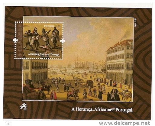 Portugal ** & A Herança Africana Em Portugal, Pintura De Joaquim Marques,  1789,  2009 - Blocks & Sheetlets
