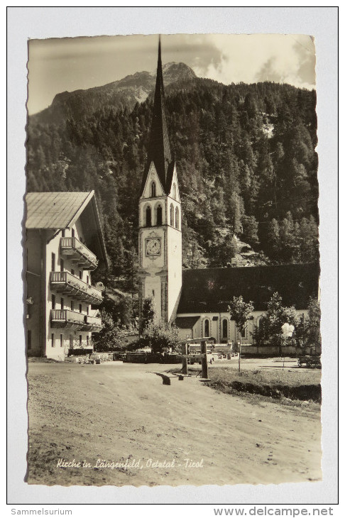 (5/1/73) AK "Längenfeld" Kirche, Oetztal, Tirol - Längenfeld