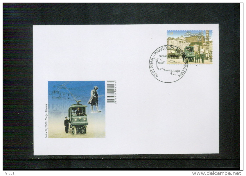 Slowenien / Slovenia 2009 100 Years Of Piran Tramway  FDC - Tranvie