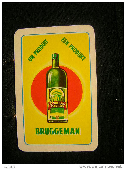 Playcard/Dos De Carte A Jouer(1 Cartes Avec Publicitè) Distillerie/ Schiedam Perterman - Bruggeman - Other & Unclassified