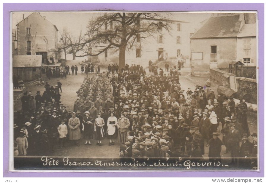 63 - SAINT GERVAIS D'AUVERGNE -- Fête Franco Américaine - Saint Gervais D'Auvergne