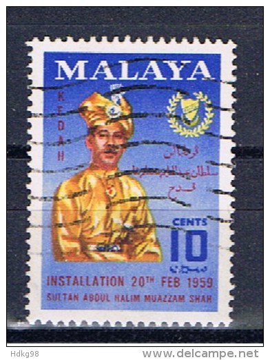 MAL+ Malaya Kedah 1959 Mi 94 Sultan - Kedah