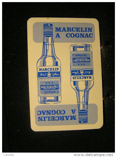 Playcard / Dos De Carte A Jouer(1 Cartes Avec Publicitè), Marcelin&Fils, France - Spiritueux - Cognac - Other & Unclassified