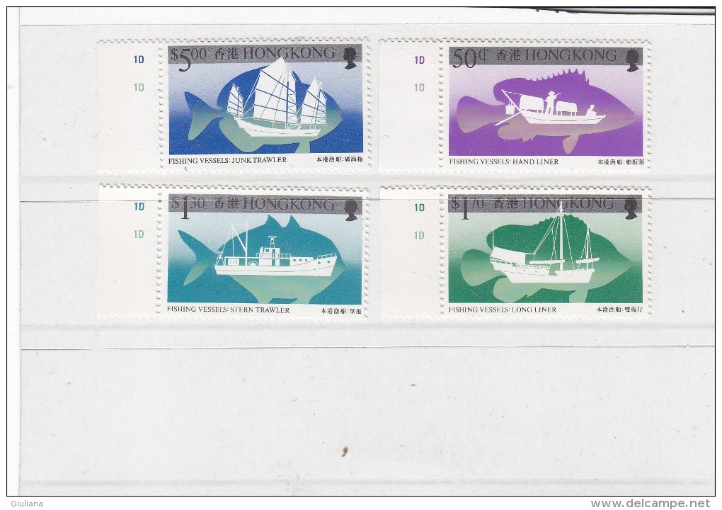 Hong Kong 1986 - Yt 483/86** - Neufs