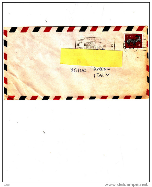 IRLANDA  1976 - Lettera Per L'Italia - Briefe U. Dokumente