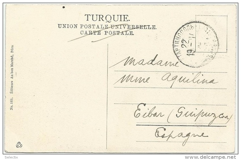 Russia 1904 Russian Post Office In Levant - Constantinople To Spain - Turkish Empire