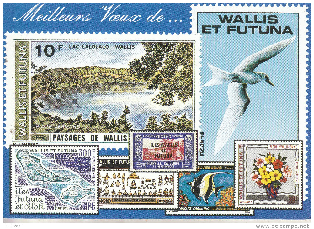 Meilleurs Voeux De..Wallis Et Futuna  (timbres Fictifs) - Wallis-Et-Futuna