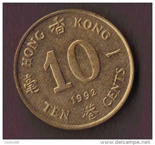 HONG KONG 10 CENTS 1992 - Hong Kong