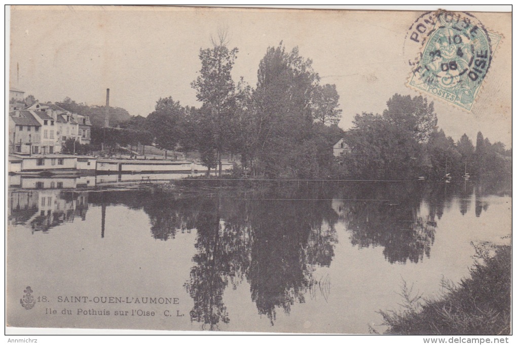 SAINT OUEN L'AUMONE 1908 ILE DU POTHUIS - Saint-Ouen-l'Aumône