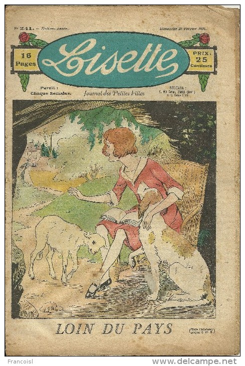 Lisette Journal Des Fillettes Année 1926. Lot De 11 Magazines. - Lisette