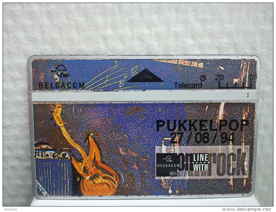 Phonecard Pukkel Pop Misprint Colors Are Different Then Normal Used Very Rare ! - Erreurs & Variétés