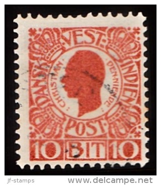 1905. Chr. IX. 10 Bit Red. (Michel: 30) - JF103492 - Danish West Indies