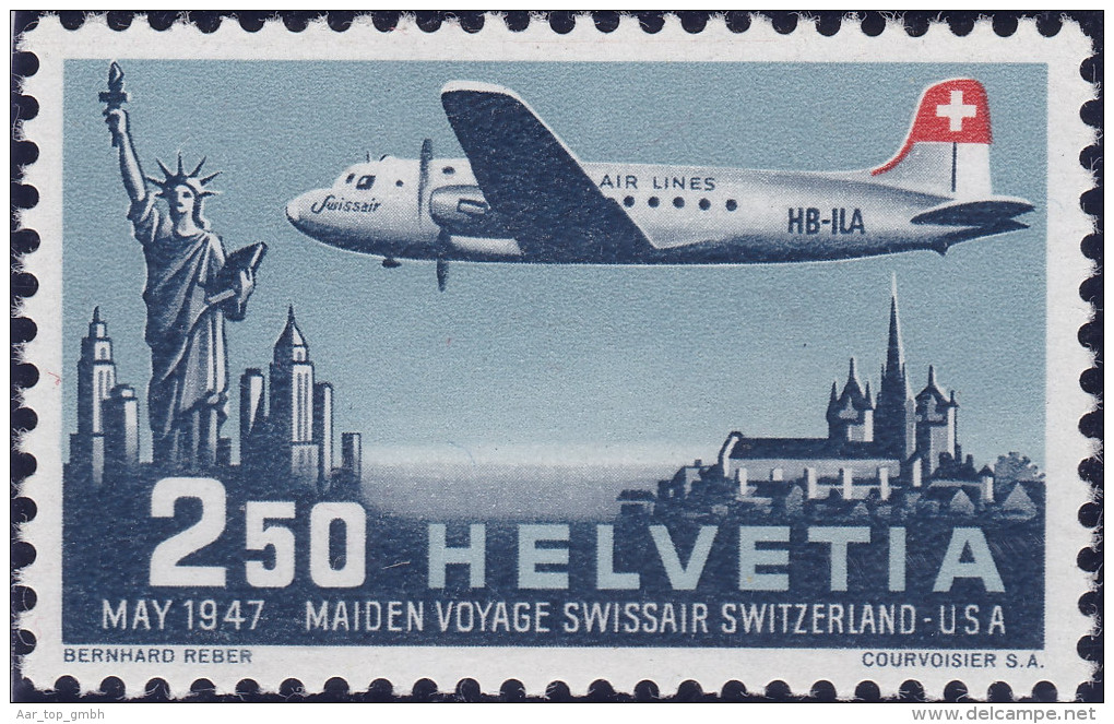 Schweiz Flugpost 1947 Zu#FP42 Postfrich - Neufs