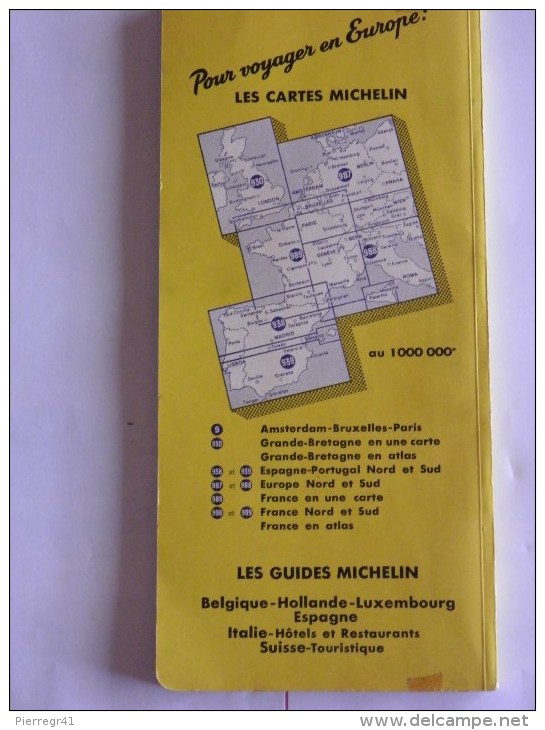 GUIDE-TOURISTIQUE-1957-MI CHELIN-JAUNE-ESPAGNE- EDITION-PEU SERVI--BE-RARE - Michelin (guide)